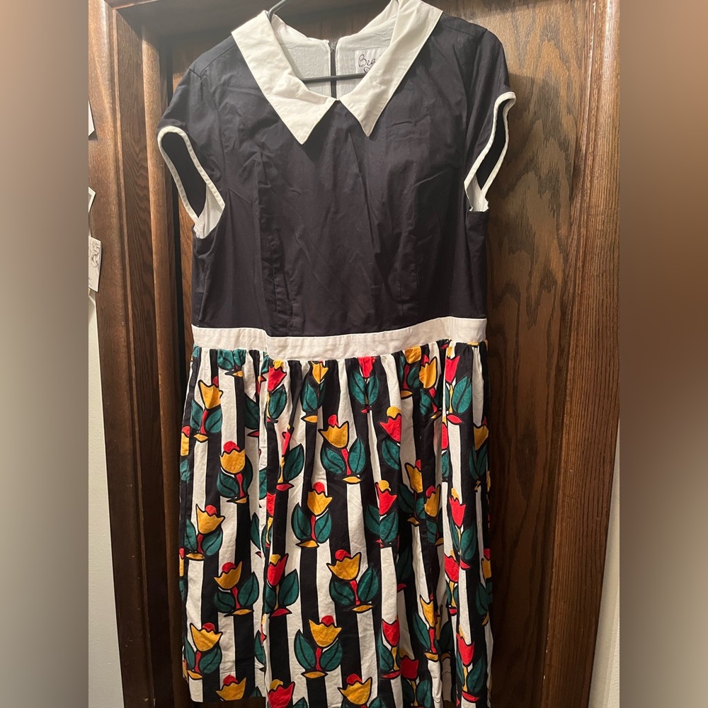 Modcloth Bea & Dot Collared Tulip Dress 1X